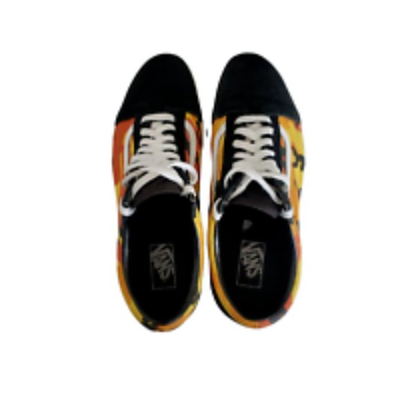 Vans Old Skool Pop Camo Black Spicy Orange Canvas Men\'s Size 11 Rare main image 4